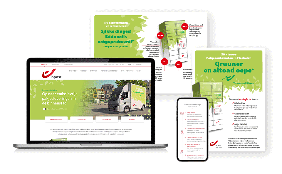 Collage of B2C-deliverables