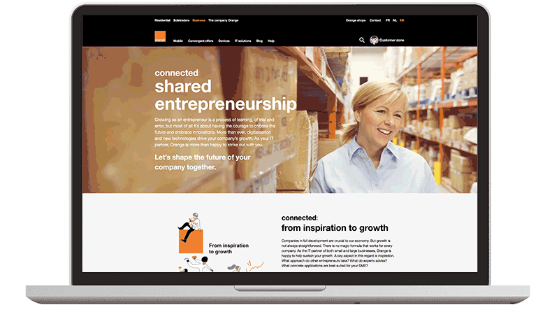 Connected homepage