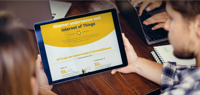 Internet of Things IoT tablet screen